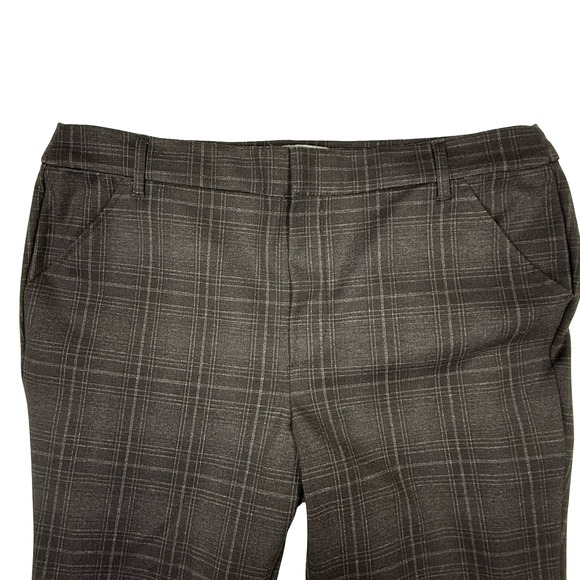 Wit & Wisdom Plaid Career Dress Pants Women's Size 16 Gray Business Casual - Picture 4 of 10